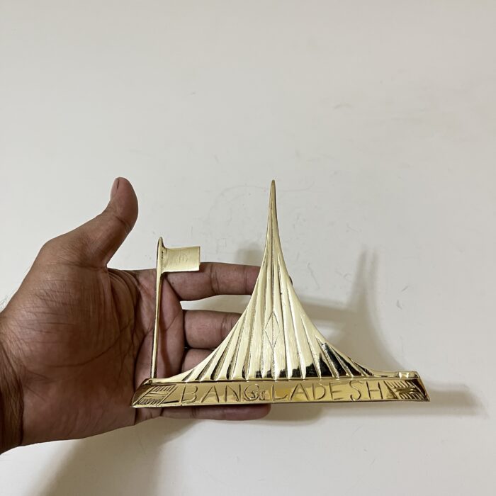 brass model of the Jatiyo Smriti Soudho, the National Martyrs' Memorial of Bangladesh - 5 inches - 125 gram - Image 2
