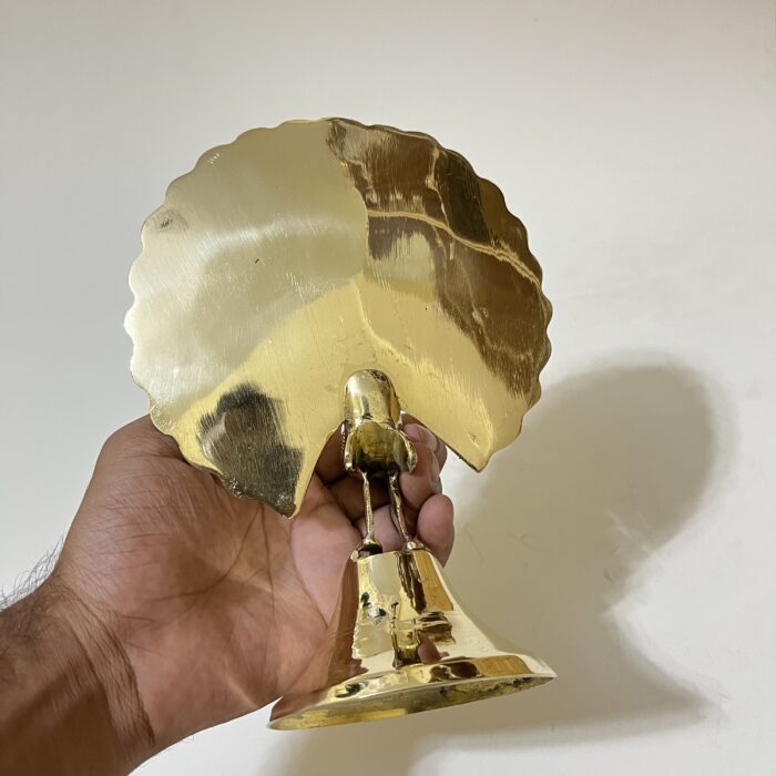 brass peacock figurine - decorative showpiece for homes and offices - 8 inches - 420 gram - Image 4