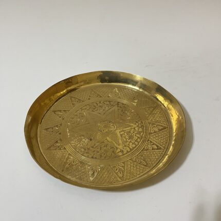 পিতলের নকশা থালা - ১১ ইঞ্চি - ৭৮০ গ্রাম