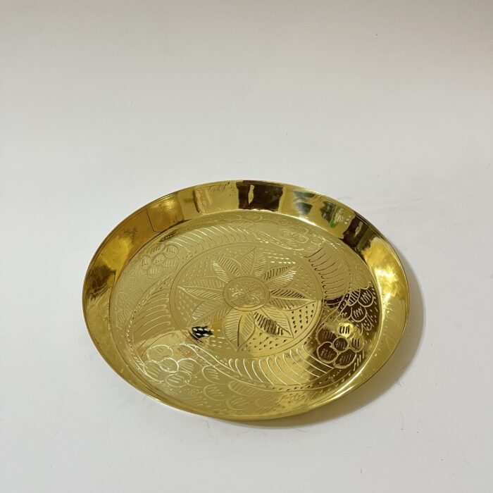 পিতলের নকশা প্লেট - ১১ ইঞ্চি - ৭০০ গ্রাম - Image 2
