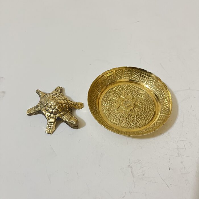 পিতলের কূর্মদেব - ৮০ গ্রাম - ৩ ইঞ্চি - Image 2