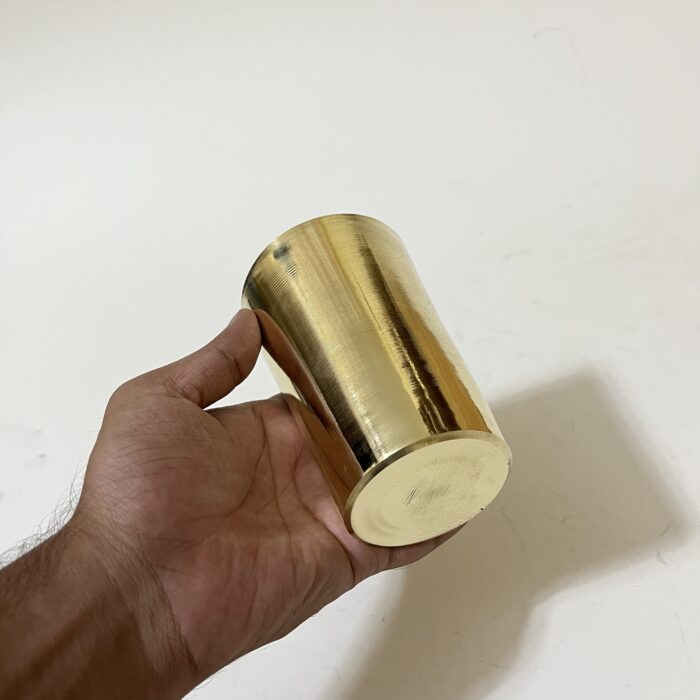 পিতলের গ্লাস - ৪০০ মিলি - ৪.৩ ইঞ্চি- ৩৮০ গ্রাম - Image 4