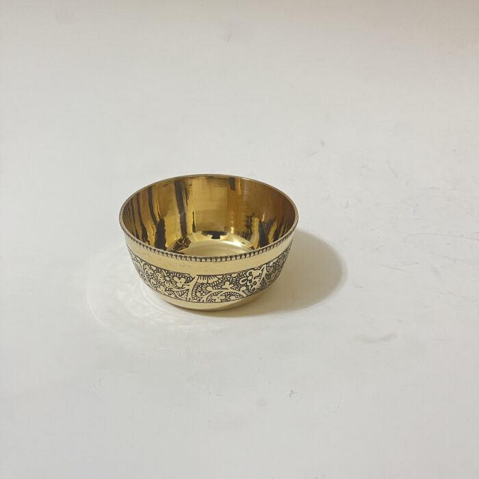 South indian brass Bowl - 4 inches - 175 gram - Image 2