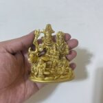 পিতলের এন্টিক ডিজাইনের শিব পার্বতী পরিবার - ৩ ইঞ্চি - ৪৫০ গ্রাম - Image 2
