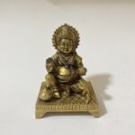পিতলের এন্টিক ডিজাইনের ধন কুবের বিগ্রহ - ৫ ইঞ্চি - 1470 গ্রাম