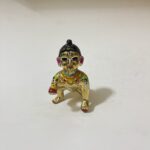 পিতলের বৃন্দাবনী লাড্ডু গোপাল - ৫ ইঞ্চি - ৬৫০ গ্রাম - Image 3