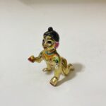 পিতলের বৃন্দাবনী লাড্ডু গোপাল - ৫ ইঞ্চি - ৬৫০ গ্রাম - Image 2