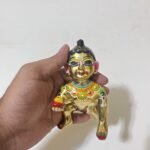 পিতলের বৃন্দাবনী লাড্ডু গোপাল - ৫ ইঞ্চি - ৬৫০ গ্রাম - Image 5