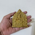 পিতলের ধনলক্ষ্মী - ছোট সাইজ - ৩.৫ ইঞ্চি - ২৩০ গ্রাম - Image 3