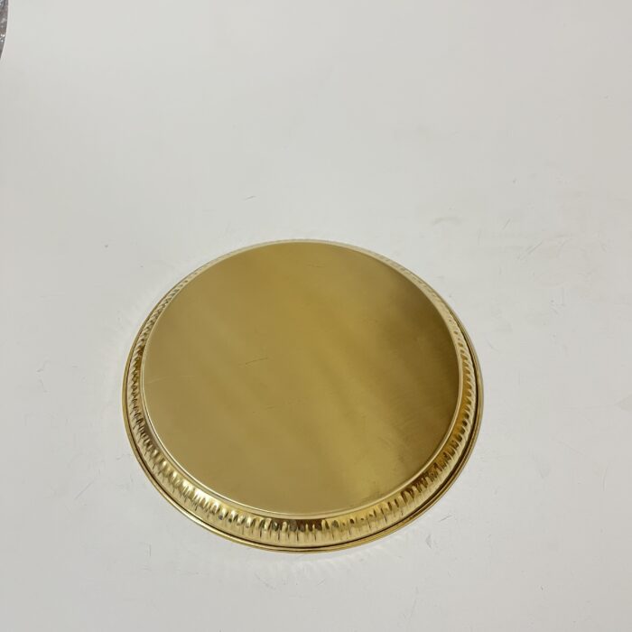 Brass Mina Kari Plate - 230 gram - 9 inches - Image 2