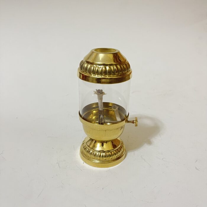 Brass Akhand Lamp - 80 ml - 6.2 inches - 150 gram - Image 1