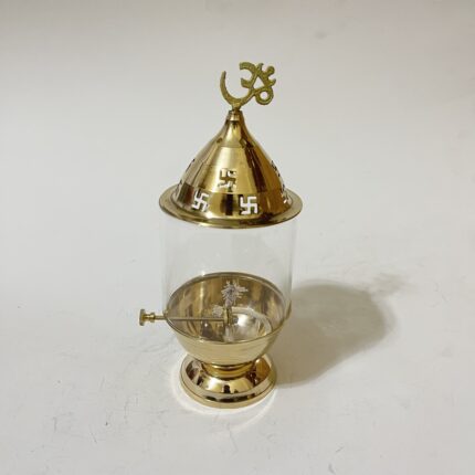 Brass Akhand Deep - 100 ml - 9.5 inches - 400 gram