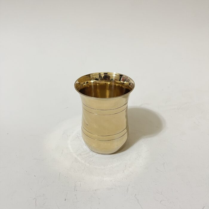 অরিজিনাল ইন্ডিয়ান কাসার গ্লাস - ৪০০ মিলি - ২৯০-৩৩০ গ্রাম - Image 1