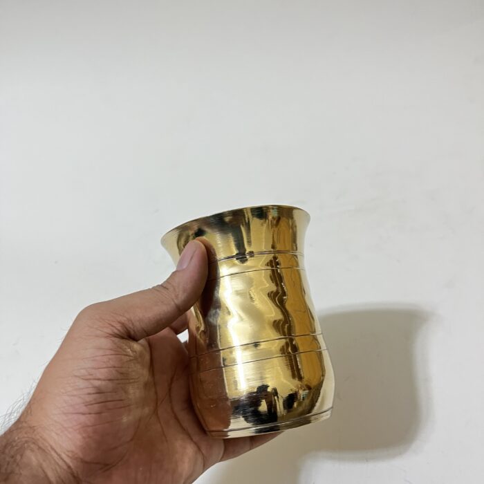 অরিজিনাল ইন্ডিয়ান কাসার গ্লাস - ৪০০ মিলি - ২৯০-৩৩০ গ্রাম - Image 5