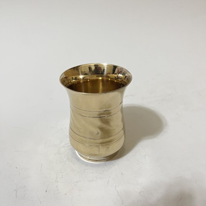 অরিজিনাল ইন্ডিয়ান কাসার গ্লাস - ৫০০ মিলি - ৪০০-৪৫০ গ্রাম - Image 1