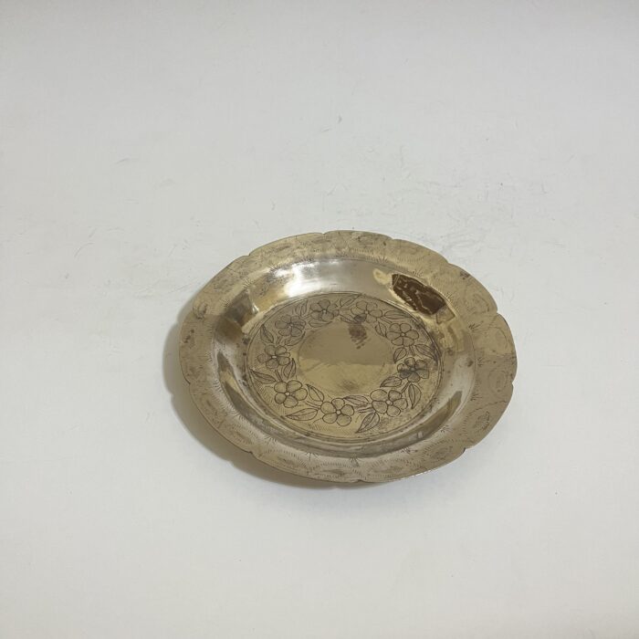 পুরনো কাসার থালা - ছোট - ২২৫ গ্রাম - ৭.৫ ইঞ্চি - Image 1