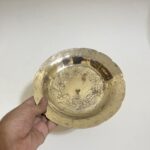 পুরনো কাসার থালা - ছোট - ২২৫ গ্রাম - ৭.৫ ইঞ্চি - Image 3