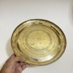পিতলের রিকাব থালা - পুরাতন - ১১ ইঞ্চি - ৫০০ গ্রাম - Image 3