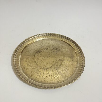 পিতলের পুরনো থালা - ১০ ইঞ্চি - ৬৭০ গ্রাম