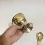 পিতলের মিষ্টির বাটি চামচ - ২৬০ গ্রাম - ৪ ইঞ্চি বাটি - Image 3