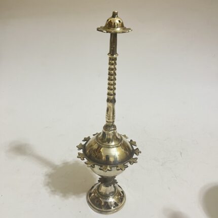 পিতলের পুরনো গোলাপ জলদানি - ১১ ইঞ্চি - ২৫০ গ্রাম