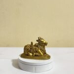 brass Nandi statue with shiv lingam Style - Image 2