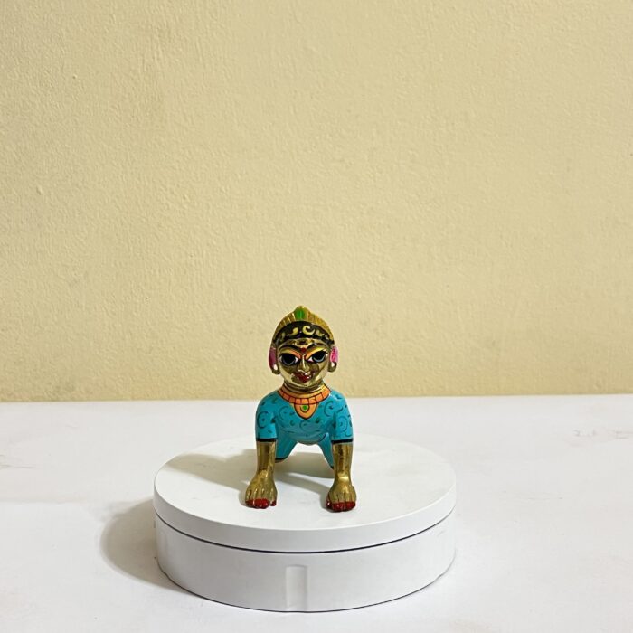 পিতলের ছোট রাধারানী - ৩ ইঞ্চি- ৩৮০ গ্রাম - Image 2