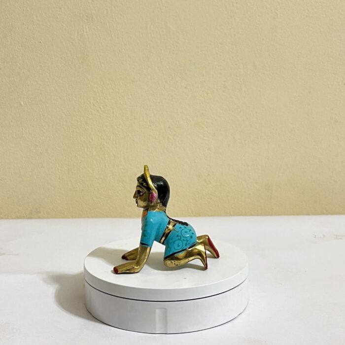 পিতলের ছোট রাধারানী - ৩ ইঞ্চি- ৩৮০ গ্রাম - Image 3