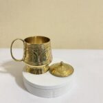 পিতলের ছোট মগ ডাকনা সহ- ৩.৫ ইঞ্চি - Image 2