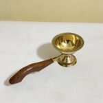 পিতলের কর্পুর দানি - ৮.৫ ইঞ্চি - ২১০ গ্রাম