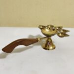 পিতলের প্রঞ্চ প্রদীপ - ২৫০ গ্রাম - ৯.৫ ইঞ্চি - Image 2