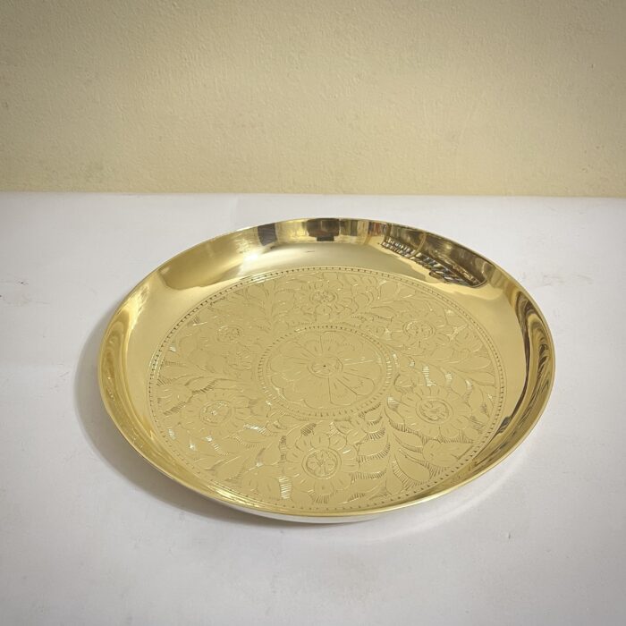 Brass Premium Quality Plate - 11 inches - 1150 gm - Image 3