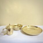 Brass Premium Quality Dinner Set - Big Size - Special And Lifetime - Image 2