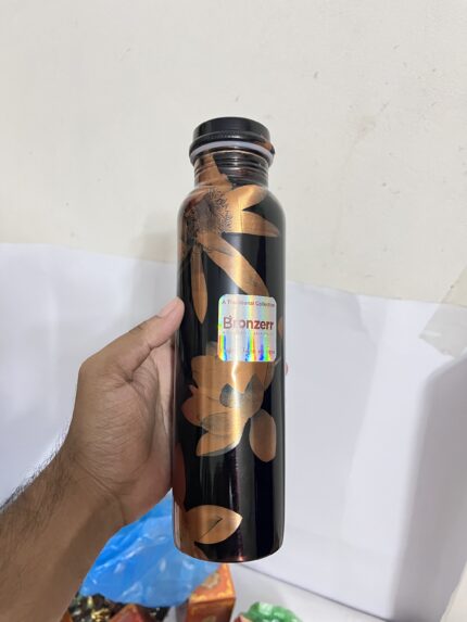 Pure Copper, BPA Free Water Bottle, Leak Proof, Office Bottle, Boosts Immunity, Supports Digestive & Liver Health, Ayurveda Inspired