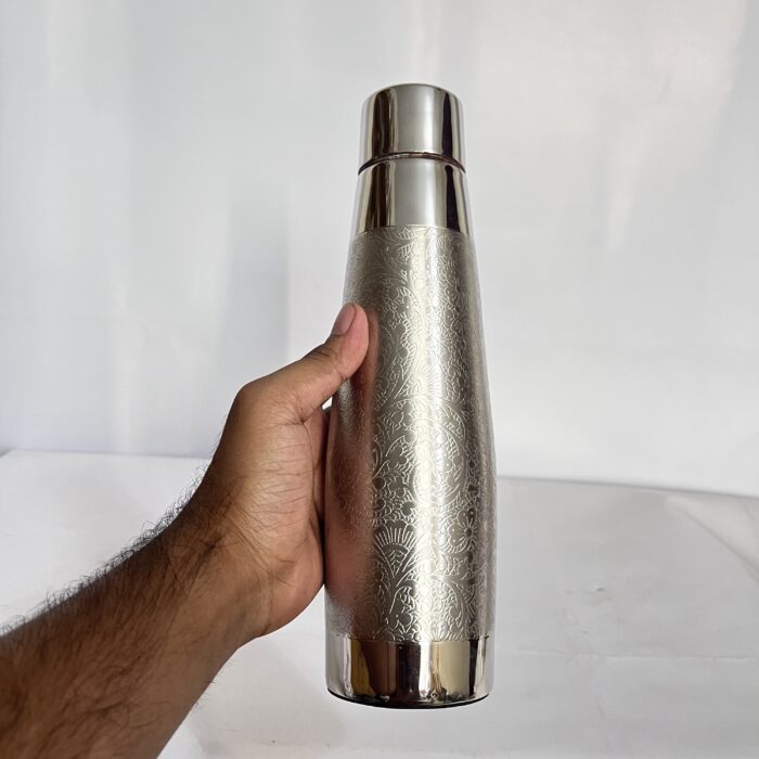 Pure Copper, BPA Free Water Bottle, Leak Proof, Office Bottle, Boosts Immunity, Supports Digestive & Liver Health, Ayurveda Inspired - Image 2