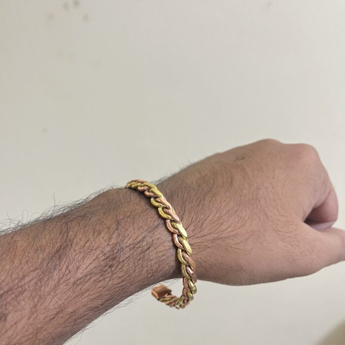 পিতল তামার ব্রেসলেট - ফ্রি সাইজ - ২০ গ্রাম - Image 1