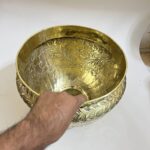 Brass Flowers Base - Size 11"/9.5" - 1100 gram - Image 4