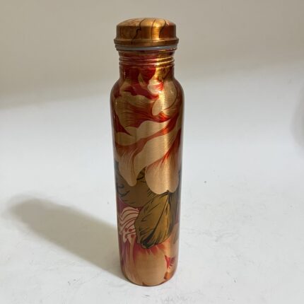 Pure Copper, BPA Free Water Bottle, Leak Proof, Office Bottle, Boosts Immunity, Supports Digestive & Liver Health, Ayurveda Inspired