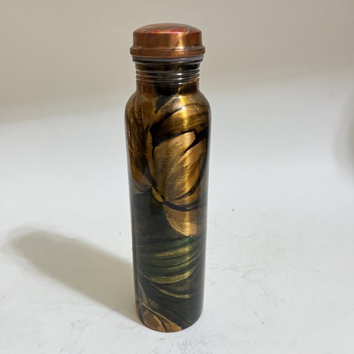 100% Pure Copper, BPA Free Water Bottle, Leak Proof, Office Bottle, Boosts Immunity, Supports Digestive & Liver Health, Ayurveda Inspired - Image 1