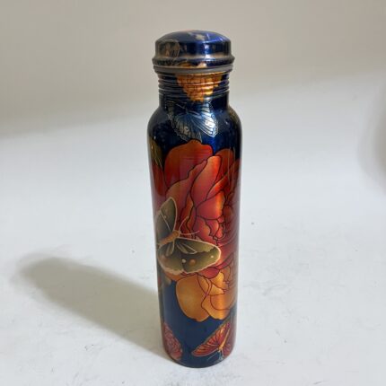 Pure Copper Bottle, BPA Free Water Bottle, Leak Proof, Office Bottle, Boosts Immunity, Supports Digestive & Liver Health, Ayurveda Inspired