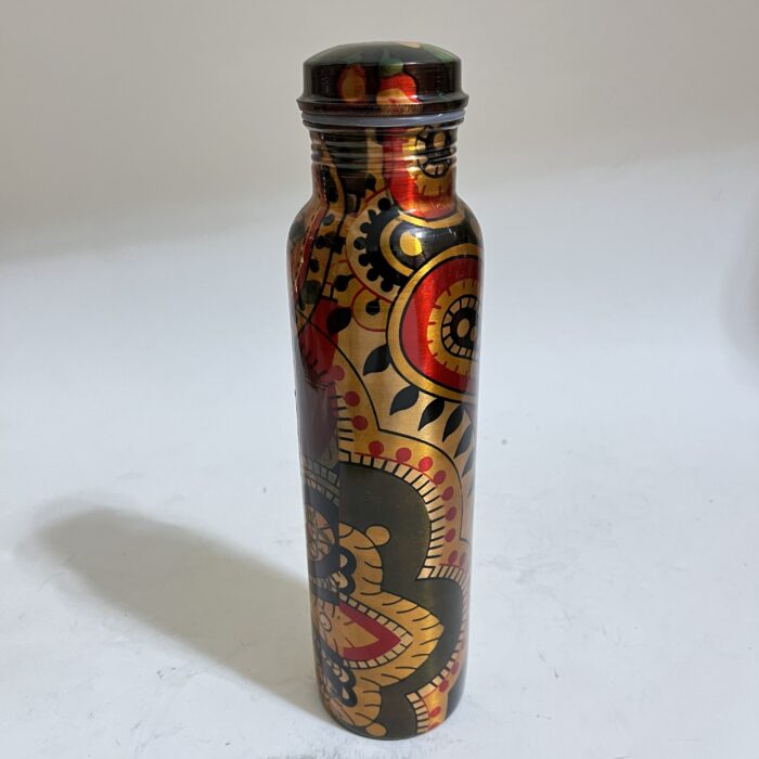 Pure Copper, BPA Free Water Bottle, Leak Proof, Office Bottle, Boosts Immunity, Supports Digestive & Liver Health, Ayurveda Inspired - Image 1