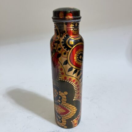 Pure Copper, BPA Free Water Bottle, Leak Proof, Office Bottle, Boosts Immunity, Supports Digestive & Liver Health, Ayurveda Inspired