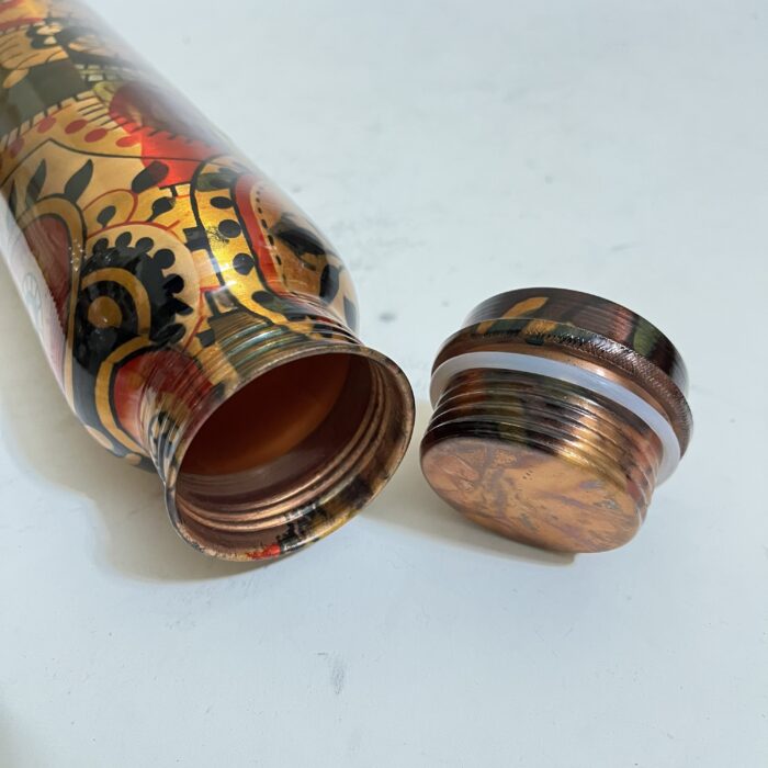 Pure Copper, BPA Free Water Bottle, Leak Proof, Office Bottle, Boosts Immunity, Supports Digestive & Liver Health, Ayurveda Inspired - Image 3