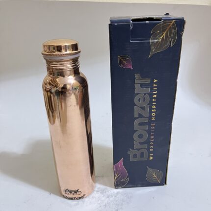 Pure Copper, BPA Free Water Bottle, Leak Proof, Office Bottle, Boosts Immunity, Supports Digestive & Liver Health, Ayurveda Inspired