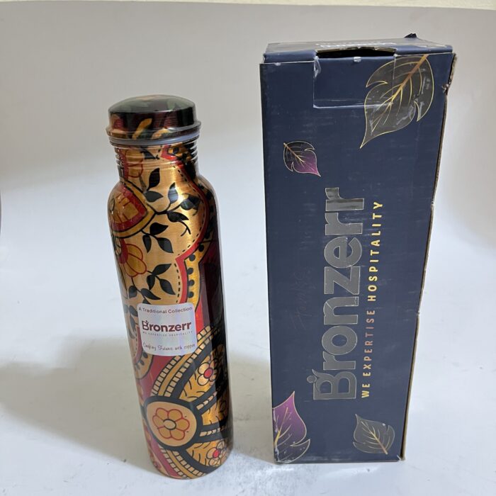Pure Copper, BPA Free Water Bottle, Leak Proof, Office Bottle, Boosts Immunity, Supports Digestive & Liver Health, Ayurveda Inspired - Image 4
