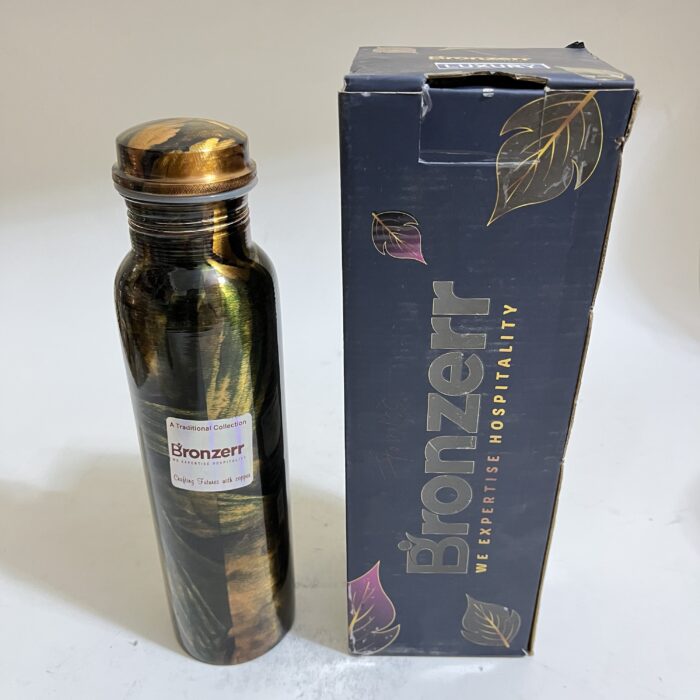100% Pure Copper, BPA Free Water Bottle, Leak Proof, Office Bottle, Boosts Immunity, Supports Digestive & Liver Health, Ayurveda Inspired - Image 4