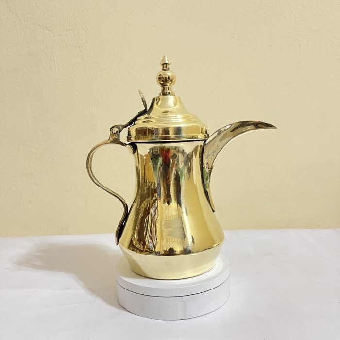 Pure Brass Old Arabian Kettle - 770 gm - Image 2