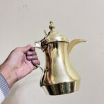 Pure Brass Old Arabian Kettle - 770 gm - Image 3