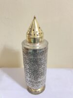 পিতলের পুরনো ল্যাম্প স্ট্যান্ড - নিকেল করা - ২২ ইঞ্চি - Image 2