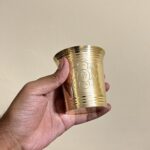 পিতলের নকশা বেবি ফিডিং সেট | ১ কেজি | প্লেট ৭.৫", বাটি ৪", গ্লাস ৩", টি‑চামচ ৫" - Image 7